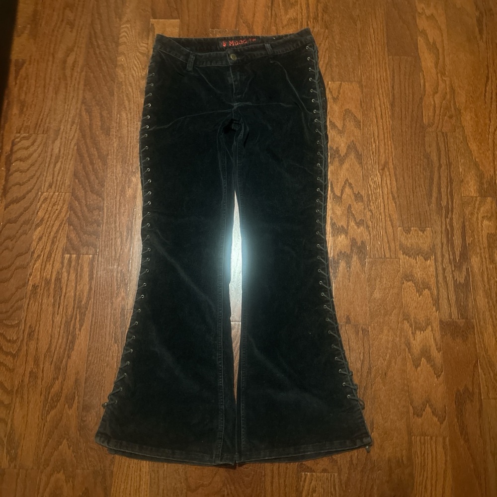 Vintage Mudd Black Lace Up Pants